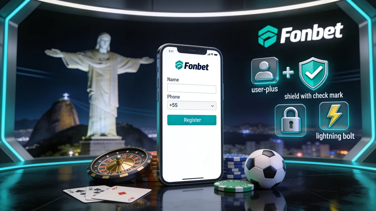Como criar sua conta na Fonbet para jogadores no Brasil